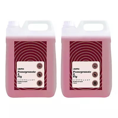 Liquipak Vegan Washing Up Liquid Pomegranate & Fig - Cruelty Free UK Made 2x5L • £18.99