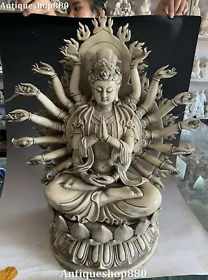 $1699 • Buy 22  Dehua Porcelain Lotus 18 Hands Maha Cundi Kwan-yin Guanyin Quan Yin Statue