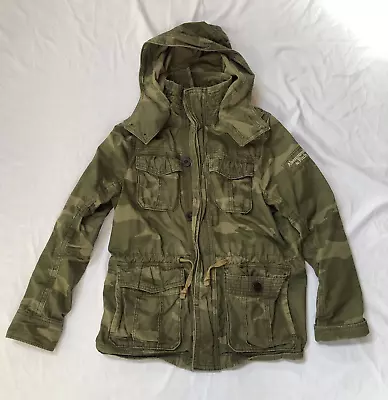 ABERCROMBIE AND FITCH A&F CAMO HOFFMAN MOUNTAIN MILITARY JACKET Medium • $150