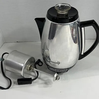 Vintage SUNBEAM Chrome Fully Automatic Percolator CoffeeMaster AP-AC 12 Cups • $19.99