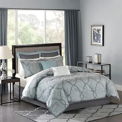 Madison Park Lavine 12 Piece Comforter Set With Cotton Bed Sheets • $199.99