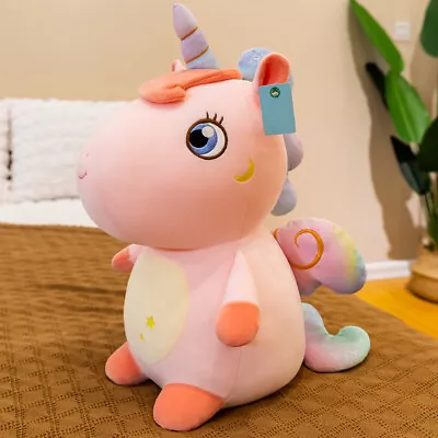 Large 30cm Pink Unicorn Fluffy Cuddly Animal Plush Soft Toy Kids Birthday Gifts  • £9.95