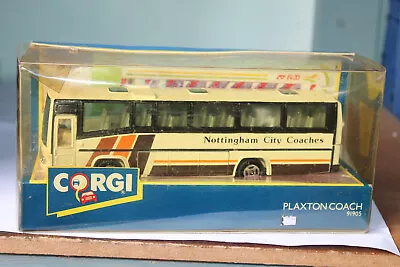 CORGI CLASSICS 1:64 PLAXTON COACH - NOTTINGHAM CITY COACHES 91905 Damaged Box • $3.72