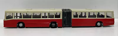 Volvo B10M Ledbuss Red & White 1:50 Scale Corridor Double Articulated Bus • $39.95