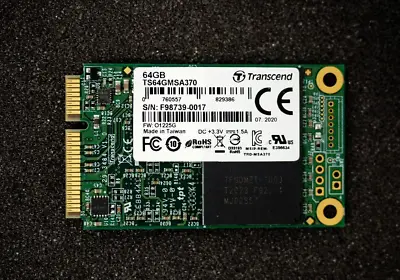 Ts64gmsa370 Transcend MSA370 MSATA 64 GB Internal SSD Hard Drive - Tested • £12.99