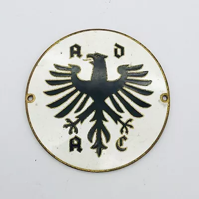 Adac Vintage German Car Badge Medallion Enamel Fritz Reu Automobile Club Vw Bmw • $299