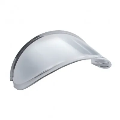Universal 7  Head Light Lamp Stainless Steel Visor Extended Style Smooth Finish • $21.72