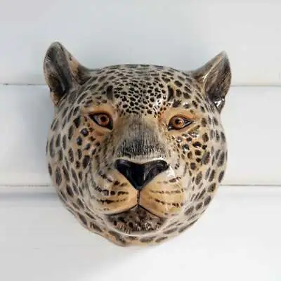 Leopard Wall Vase By Quail Ceramics Big Cat Pottery Vase • £44.95