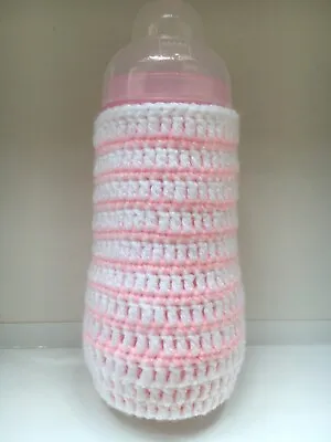 Hand Crochet Baby Bottle Cover For MAM Easy Start 260ml / 9oz And Dr Brown • £5.99