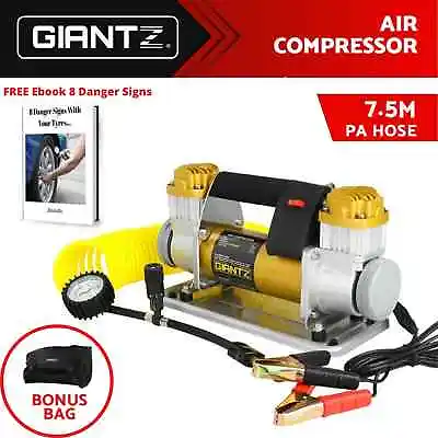 12V Air Compressor Portable Tyre Pump Inflator 4WD 4x4 Car Bike Truck 200L/MIN   • $129.95