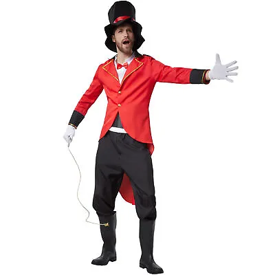 Lion Tamer Costume For Men | Circus Ringmaster Showman Fancy Dress Outfit • £33.99