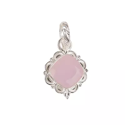 Natural Rose Chalcedony 925 Sterling Silver Jewelry Pendant For Mother 1.5  • $11.99