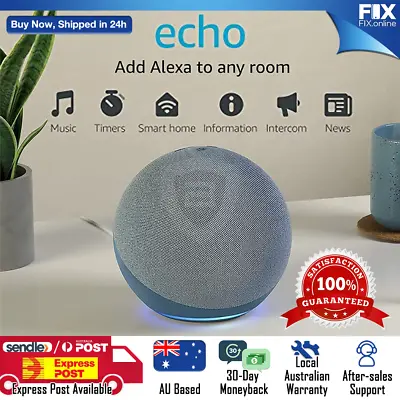 $74.90 • Buy Amazon Echo Dot (4th Gen) With Alexa - Charcoal - Glacier White - Twilight Blue