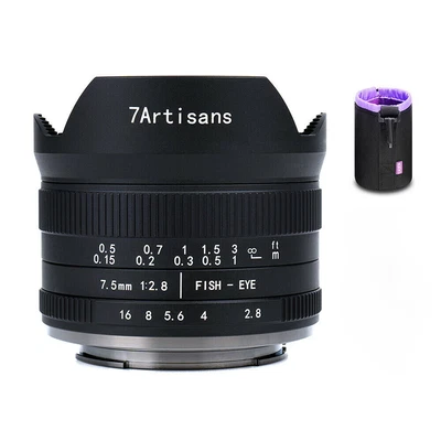 $215.59 • Buy 7artisans 7.5mm F2.8 Manual Fisheye Sony E-mount A3500 A5100 A6300 A6500 Lens