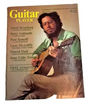 VINTAGE 'GUITAR PLAYER' JUL 76' DAVID BROMBERG COVER 013024d • $15.99