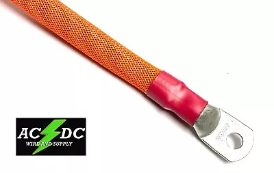 4/0 AWG NEON RED BRAIDED Copper Battery Cable Power Wire Car Inverter RV  • $139.94