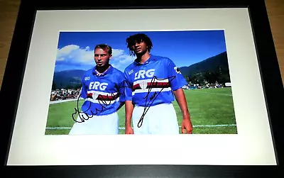 £32.99 • Buy David Platt & Ruud Gullit - Sampdoria Signed Display + Postfree