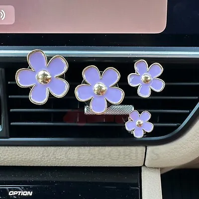 Daisy Flower Air Vent Clip (Pack Of 4) Cute Car Accessories | Air Freshener Clip • $7.99