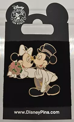 Disney Mickey & Minnie Just Married BRIDE & GROOM  - Authentic Trading Pin  • $35.99