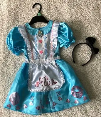 £21.99 • Buy Disney Alice In Wonderland Fancy Dress Costume/World Book Day Girls ~ 5-6 Years