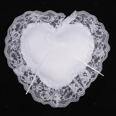 Romantic White Lace Bow Heart Shape Pillow Insserts • £5.78