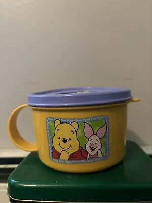 Vintage 1990’s Winnie The Pooh Microwave Safe Tupperware Plastic Mug • $8
