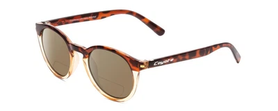$73.95 • Buy Coyote Crosstown Unisex Round Polarized BI-FOCAL Sunglasses Tortoise Amber 47 Mm