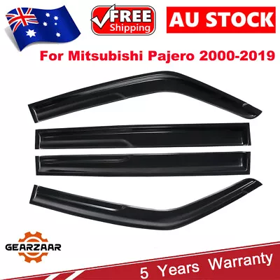 Weather Shields Weathershield For Mitsubishi Pajero NM NP NS NT NW NX 2000-2019 • $33.99