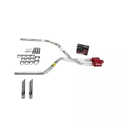 S10 / S15 95-01 Dual Exhaust 2.5 Pipe Cherry Bomb Extreme SW Tip • $275.61