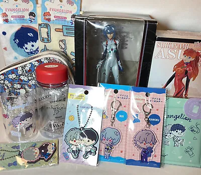 $179 • Buy Rare Evangelion X Hello Kitty Shinji Asuka Rei Kaworu Figure Pouch Keyring Cup