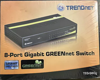 TRENDnet Greennet TEG-S80g Gigabit 8-Port External Switch Factory Sealed • $21.95