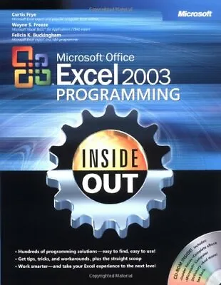 Excel 2003 Programming Inside Out Book/CD Package (Inside Out (Microsoft)) By C • £6.35