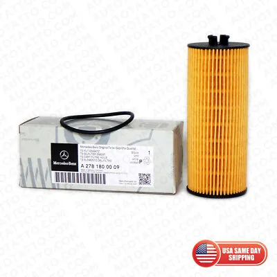 Mercedes Benz C CL CLA E CLS ML GLE S SL SLK AMG OEM Oil Filter A2781800009 • $18.99