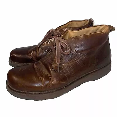 Samuel Hubbard Chukka 3714 Boot Brown Leather Vibram Sole 9 M Mens Portugal • $56.58