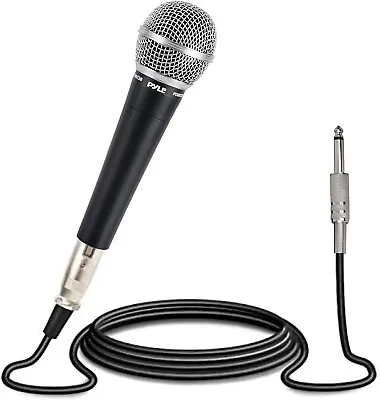 Pyle PDMIC58 Professional Moving Coil Dynamic Handheld Microphone + 15' Cable • $22.22