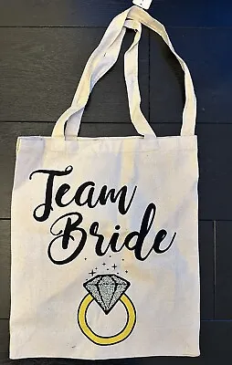 £6.99 • Buy Primark TEAM BRIDE Hen Party Bridesmaid Canvas Tote Bag BNWT