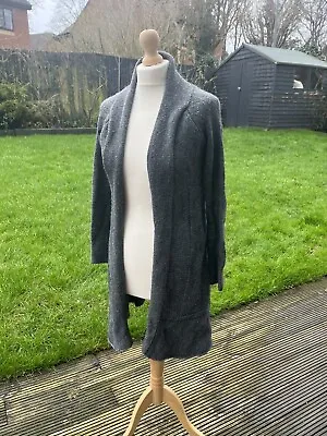 Long Grey Cardigan 10/12 • £8