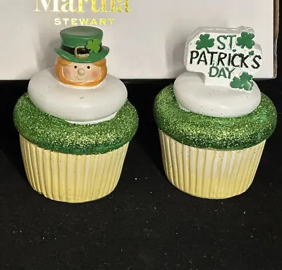 Martha Stewart St. Patrick’s Day Glitter Faux CupcakeShamrock Irish Price For1 • $13.79