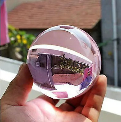 Natural Quartz Pink Magic Crystal Healing Ball Sphere 60mm + Stand • $5.39