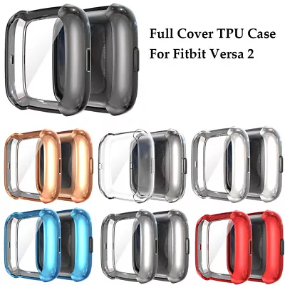 Screen Protector TPU Shockproof Ultra Slim Bumper Cover Case For Fitbit Versa 2 • $6.99