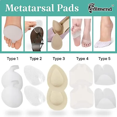 Pedimend™ Gel Metatarsal Pads Prevent Forefoot Pain Corns Blisters Hard Skin • £5.45