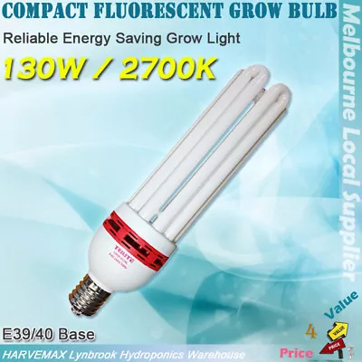 130W 2700K Grow Light Hydroponics CFL Energy Saving Lamp Flowering Stage • $35