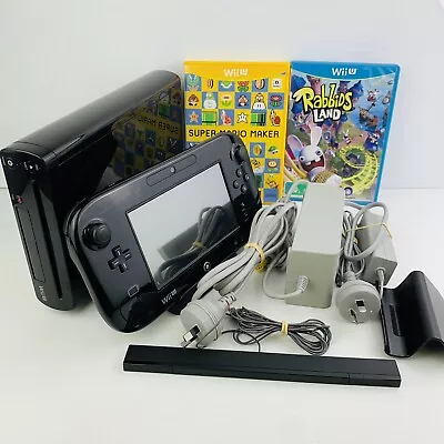 Nintendo Wii U Console 32GB Bundle GamePad WUP-101(04) PAL 2x Games + Cables • $219.95