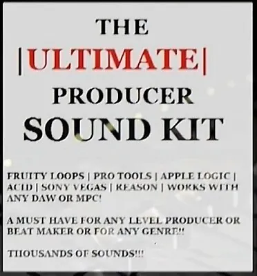 The Ultimate Music Producer Sound Kit | USB Drum Kit 13000+ Sounds Samples MIDI • £24.09