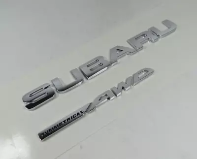 09-18 Subaru Forester Symmetrical AWD Emblem Rear Liftgate Chrome Badge Letters • $19.99