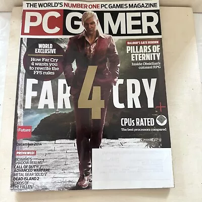 PC Gamer Magazine December 2014 Far Cry Four World Exclusive • $9.99