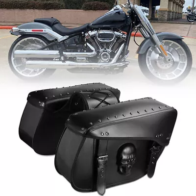 Side Storage Bags Anti-Water Motorcycle Saddlebags Universal Saddle Bag • $77.46