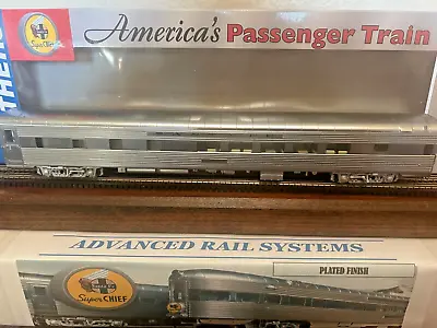 SANTA FE  SUPER CHIEF  PULLMAN 29 Seat DORMATORY-LOUNGE HO Scale -PLATED NEW OOP • $119.95