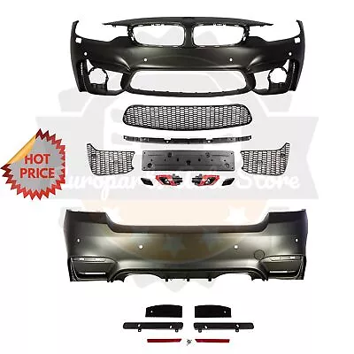 14-19 Bmw F32 F33 F36 4 Series M4 Style Plastic Front & Reaer Bumper Kit W/ Pdc • $1095