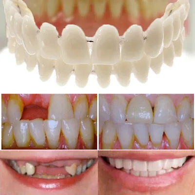 $8.03 • Buy False Snap On Bottom/Upper Lower False Teeth Dental Veneers Dentures Fake Tooth